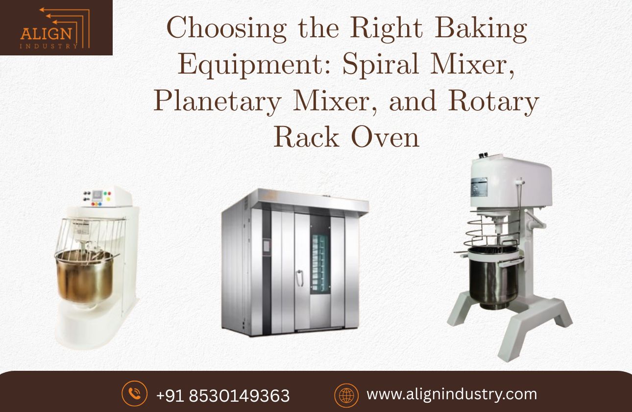 Choosing the Right Baking Equipment: Spiral Mixer, Planetary Mixer, and Rotary Rack Oven