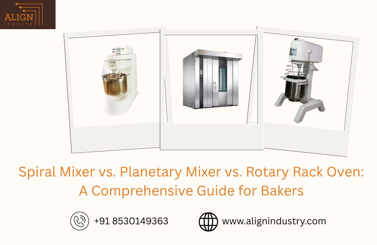 Spiral Mixer vs. Planetary Mixer vs. Rotary Rack Oven: A Comprehensive Guide for Bakers