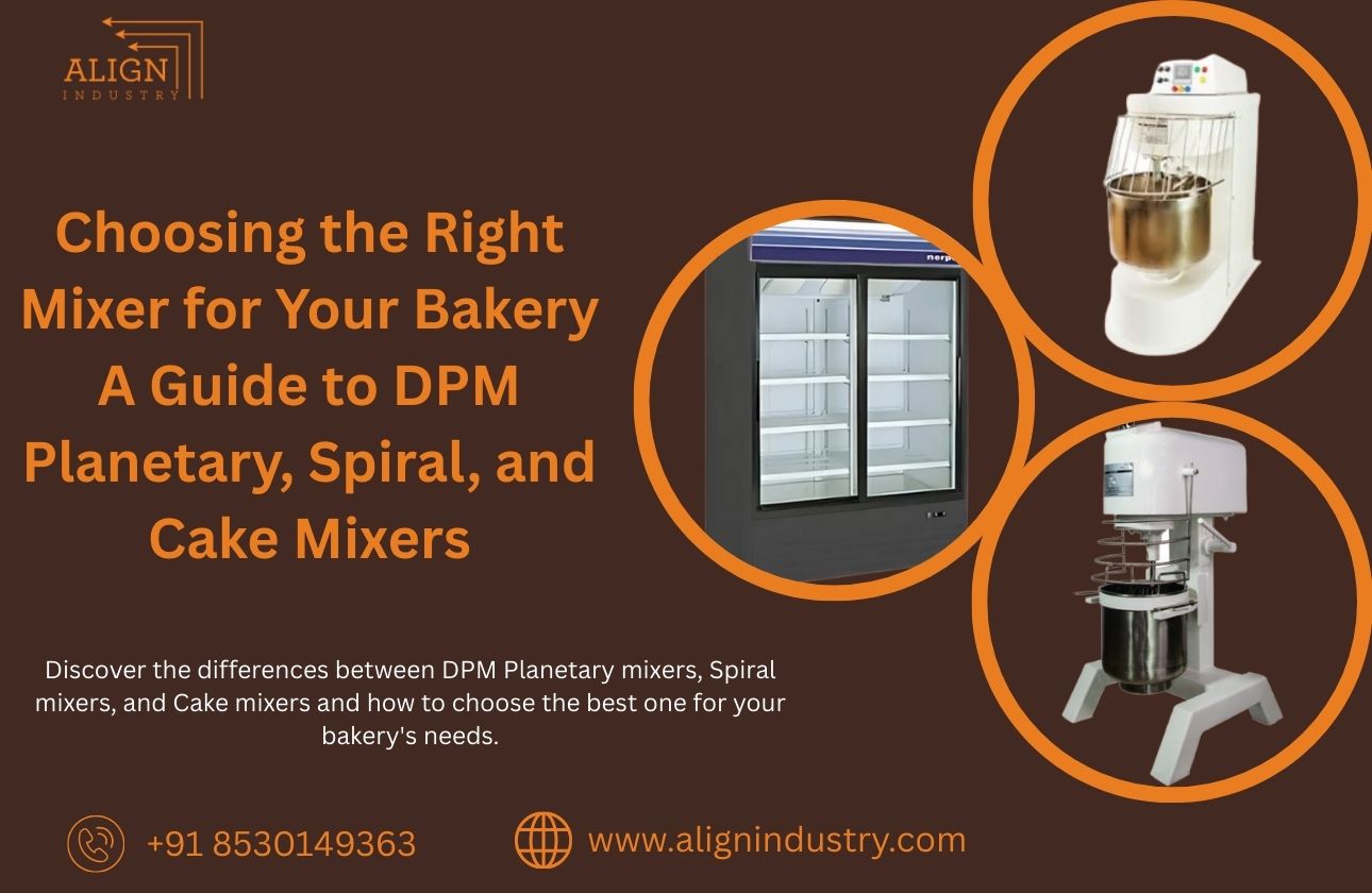 Choosing the Right Mixer for Your Bakery: A Guide to DPM Planetary, Spiral, and Cake Mixers